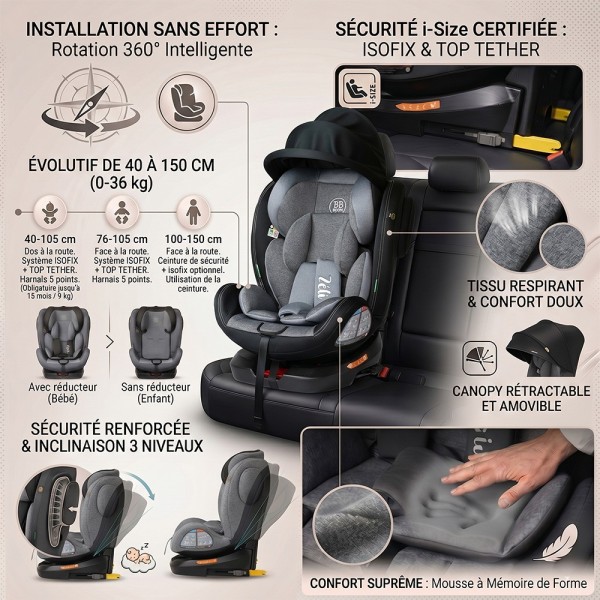 Siège auto ZELI