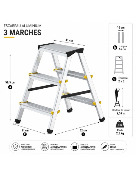 DWA Escabeau 3 marches