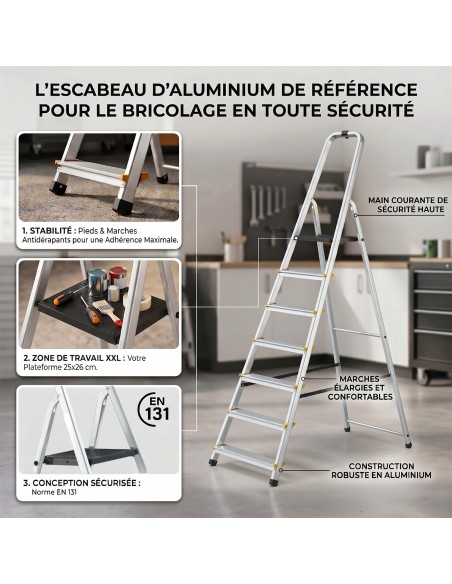 MOWA Escabeau 7 marches
