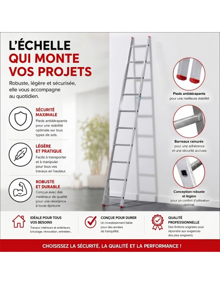 XTRA Echelle en aluminium simple