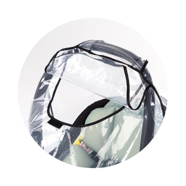 Housse de pluie universelle en plastique transparent