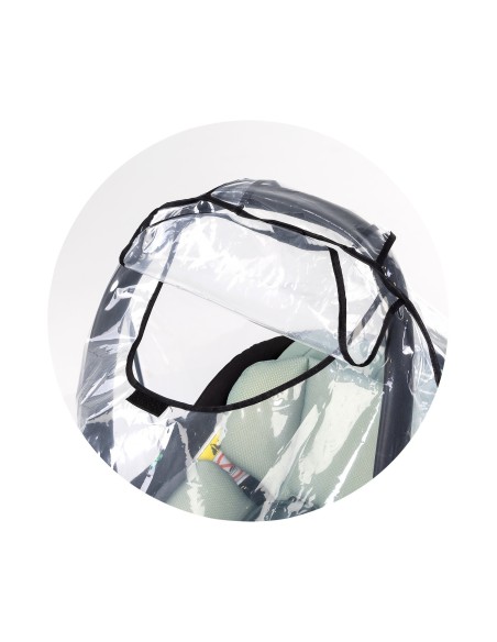 Housse de pluie universelle en plastique transparent