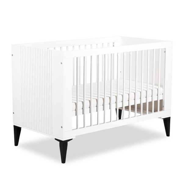 MIA Lit bébé évolutif à barreaux avec sommier réglable
