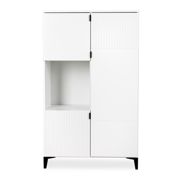 MIA Armoire 3 portes avec étagères et 1 niche