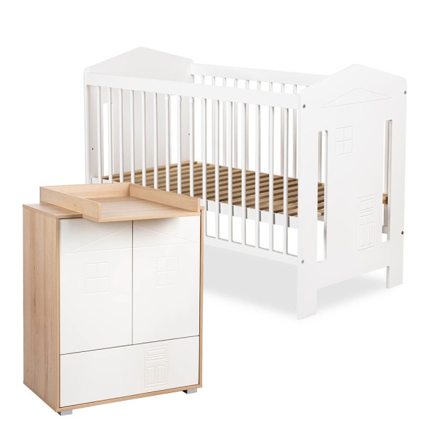 IDA Ensemble bébé commode + plan et lit