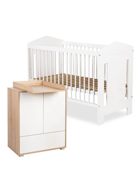 IDA Ensemble bébé commode + plan et lit