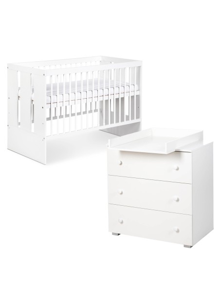 PAOLA Ensemble bébé lit et commode