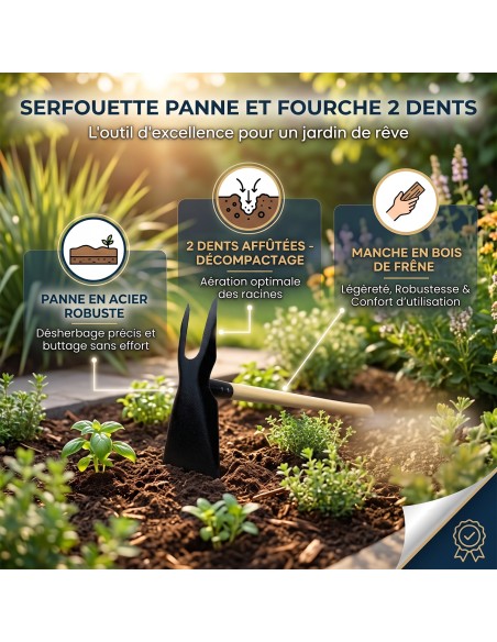 Serfouette panne et fourche