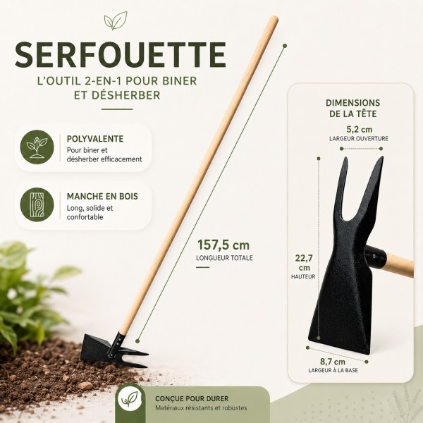 Serfouette panne et fourche