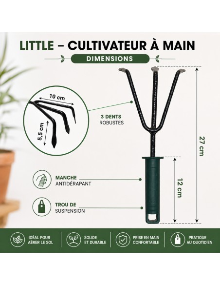 LITTLE Outils de jardinage à main - Cultivateur