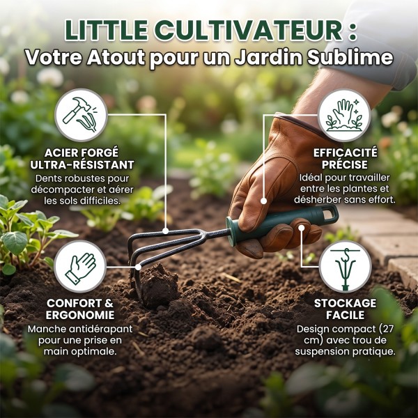LITTLE Outils de jardinage à main - Cultivateur