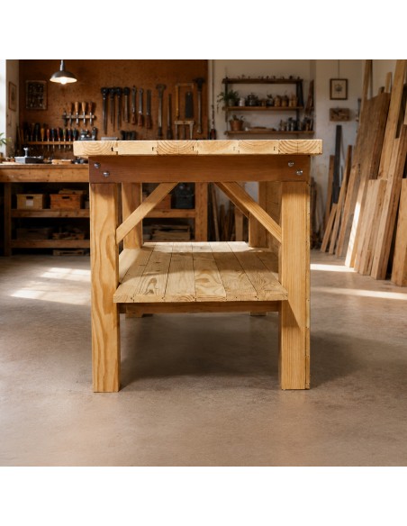 Etabli en bois douglas