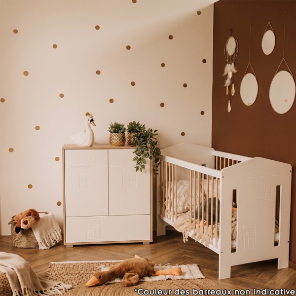 IDA Ensemble bébé commode + plan et lit