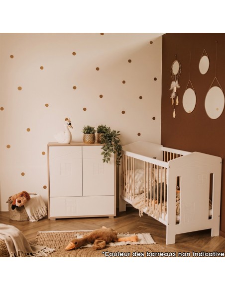 IDA Ensemble bébé commode + plan et lit