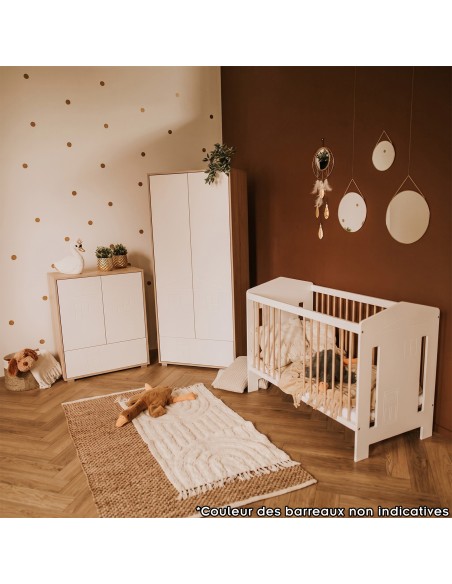IDA Ensemble bébé armoire, commode et lit