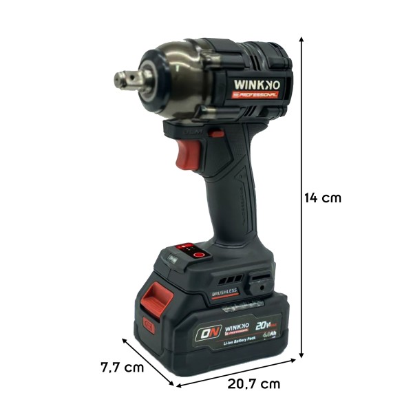 Clé à choc sans fil 1/2" Li-Ion 20V