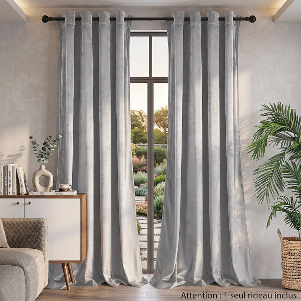 Rideau à œillets en velours occultant 140x250 cm