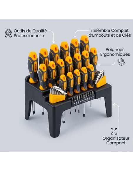 Jeu de 44 tournevis