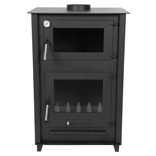 Poêle à Bois avec Four AURALIS 13 kW - Acier