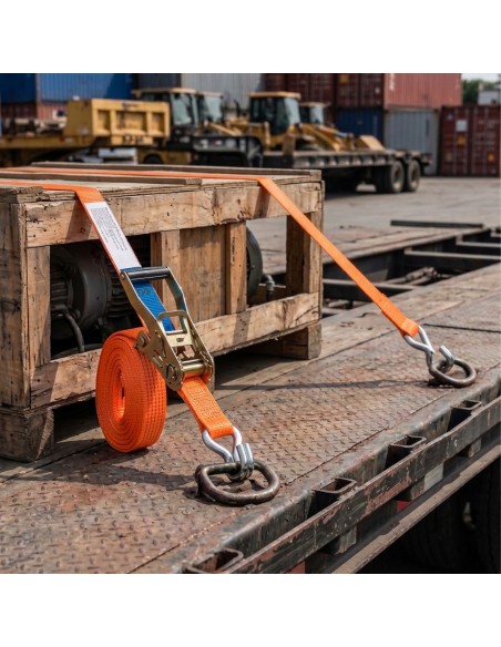 Double sangle à cliquet 5T pour transport de fret lourd sur remorque