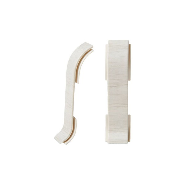 Plinthes goulotte passe-câble PVC 59 mm - 1,10 m avec raccords inclus