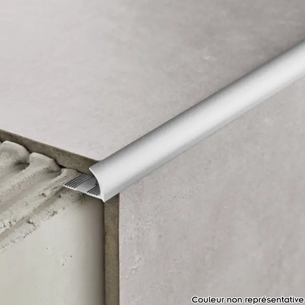 Profilés Bordure Ovale Aluminium Peint 10 mm x 2,5 m Finition parfaite