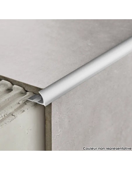 Profilés Bordure Ovale Aluminium Peint 10 mm x 2,5 m Finition parfaite