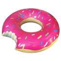 Bouée gonflable Donut géant rose