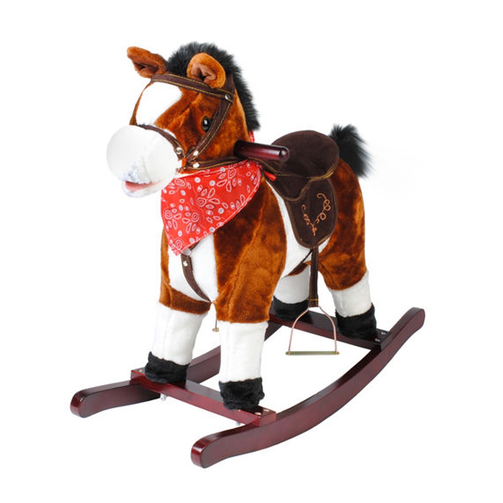 cheval à bascule qui hennit
