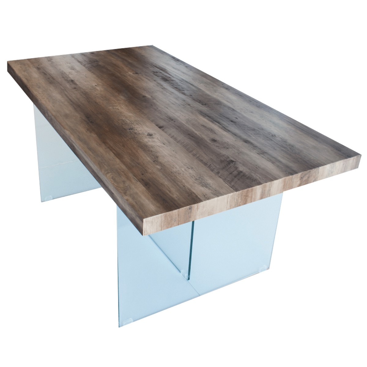 Grande table à manger en MDF imitation bois, en promotion. Grande table à manger en MDF imitation bois, en promotion.