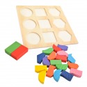 Puzzle en bois détails