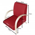 Fauteuil SOFA dimensions rouge