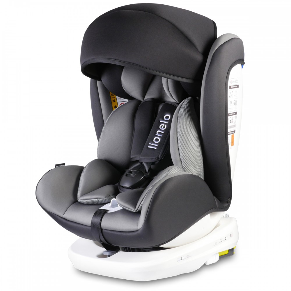 Siege Auto Pivotant Lionelo Fixation Isofix Et Top Tether 0 A 36 Kg