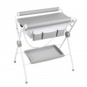 Baignoire table à langer pois gris