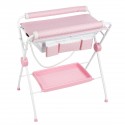 Baignoire table à langer pois roses