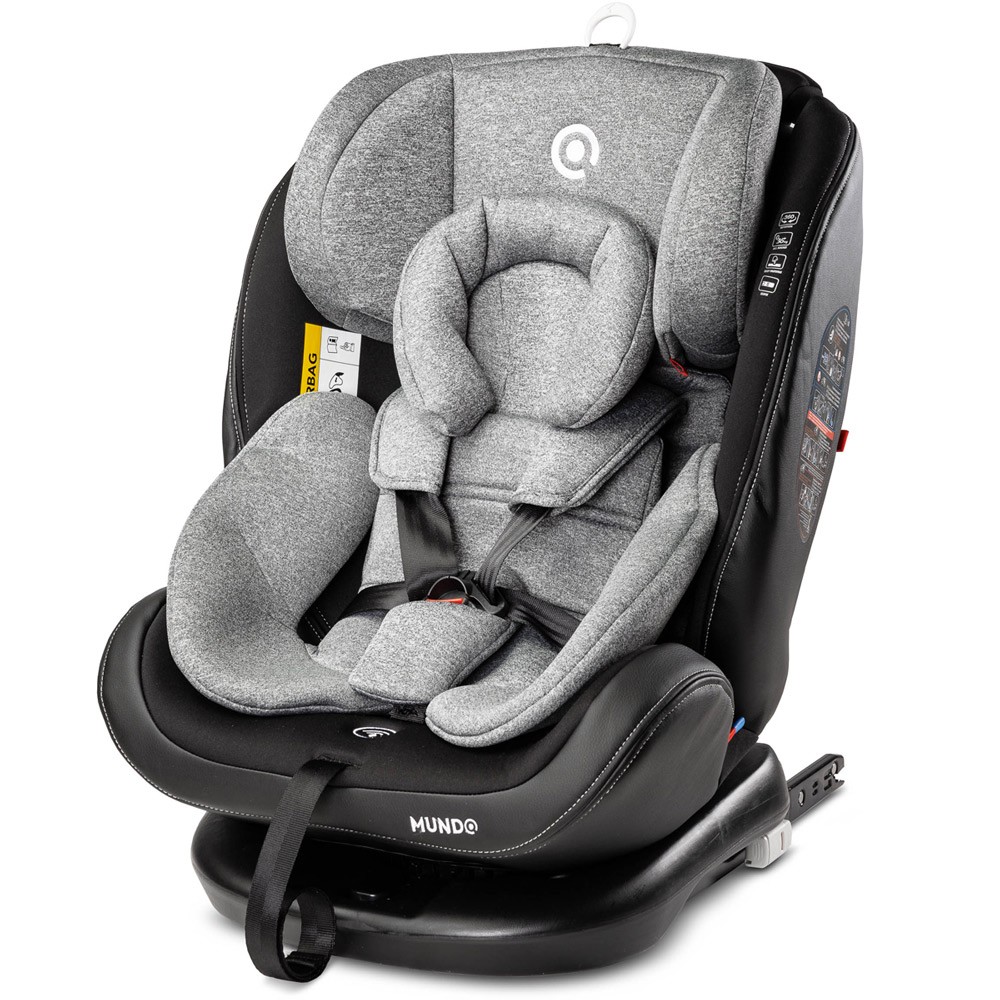 MOKKI Siège auto pivotant Isofix 0/36 kg Groupe 0123 Bleu CARETERO