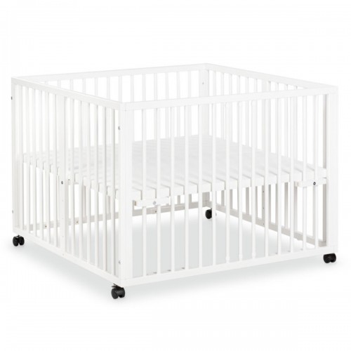 Lit Bebe A Bascule 1x60 Cm Avec Tiroir Et Barriere Coulissante Luna