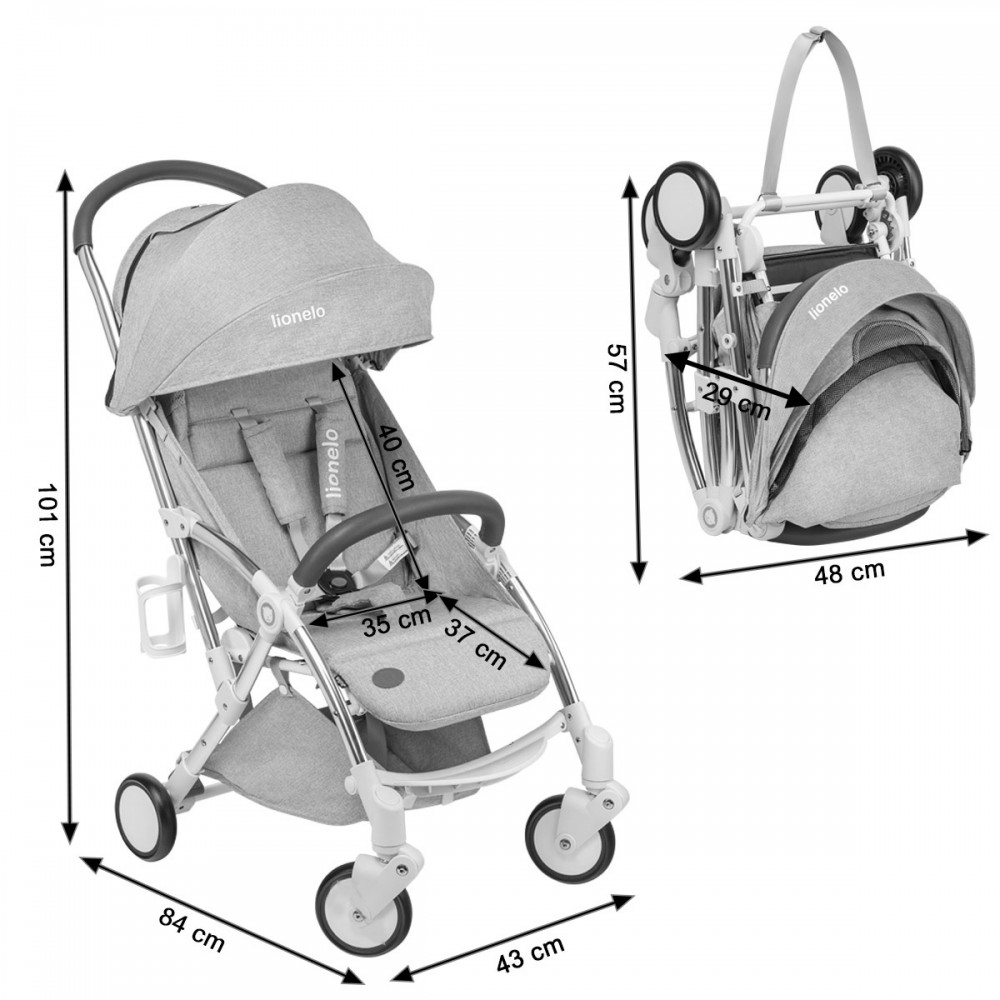 poussette dimensions