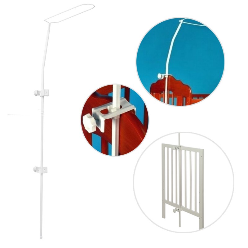 Support ciel de lit flèche à accrocher au lit
