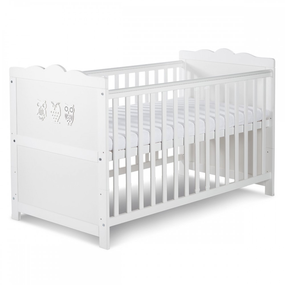 Lit et matelas bébé évolutif collection NOE réglable en hauteur. Co