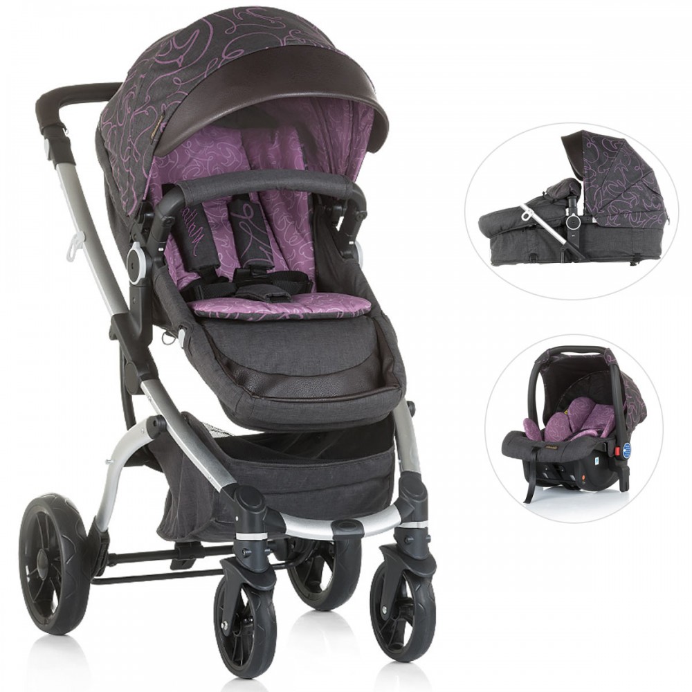 poussette violette