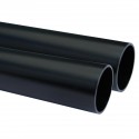 tube aluminium anodisé noir lot de 2