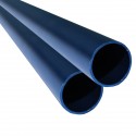 tube aluminium anodisé bleu lot de 2