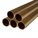 tube aluminium anodisé doré lot de 5