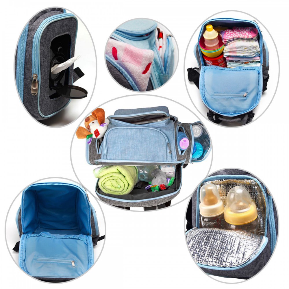Sac A Dos A Langer Bebe Avec Poche Isotherme Distributeur Lingettes Sac A Dos A Langer Bebe Avec Poche Isotherme Distributeur Lingettes