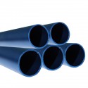 lot de 5 tube aluminium anodisé bleu