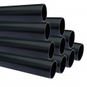 lot de 10 tube aluminium anodisé noir