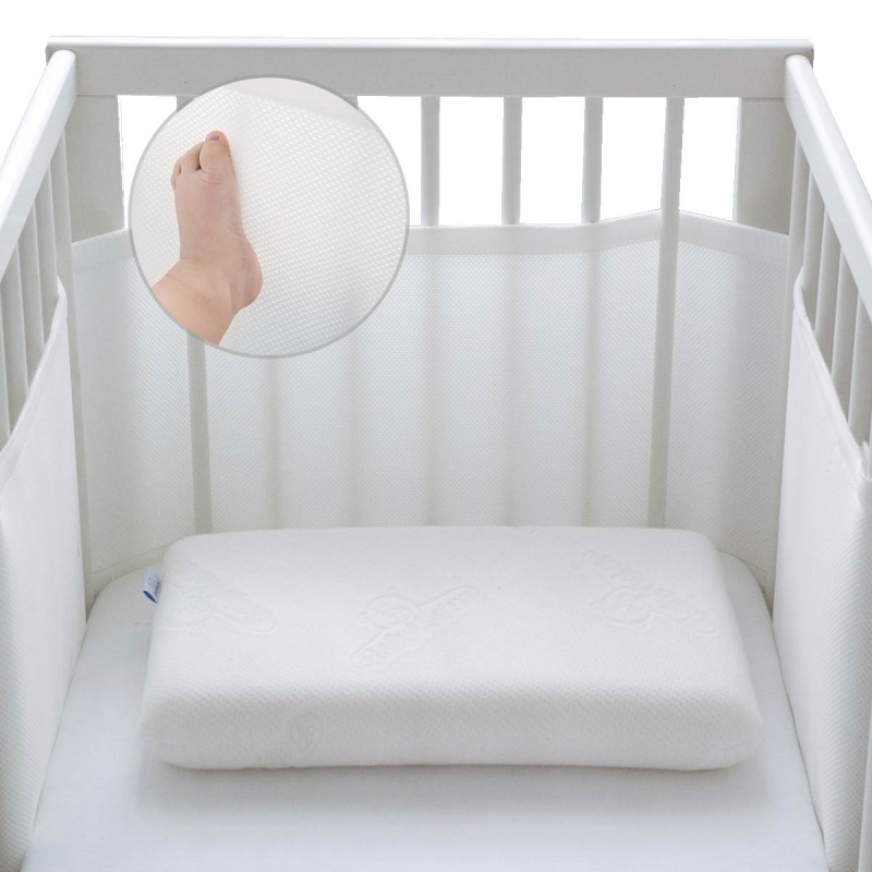 protection de dentition rose, 14,5 x 113 cm Tour de lit rembourré pour berceau protection de barreau de lit de bébé tour de lit protection des bords et des coins de bébé 