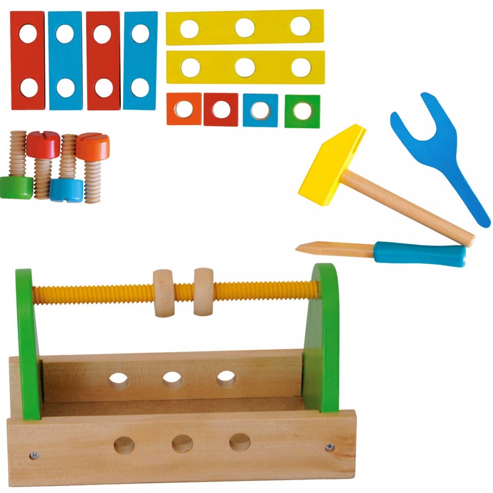 19€42 sur en Bois Outils À Jouets Outils Enfants Boîte Jouët