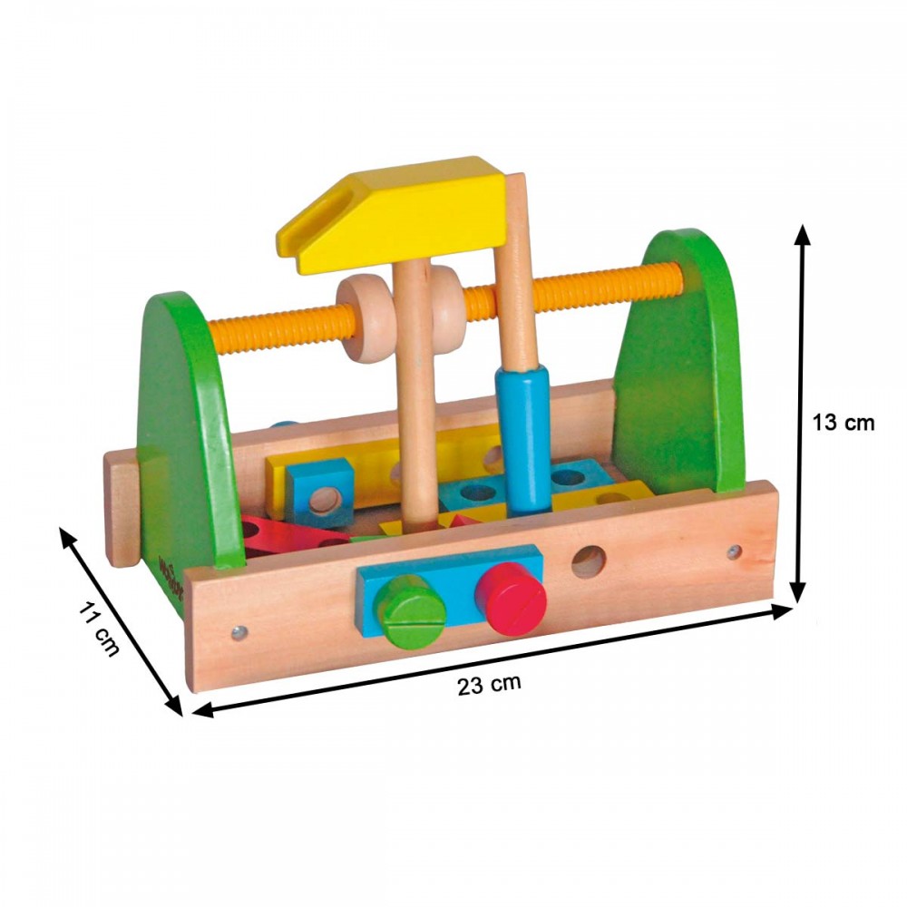 Un Garçon De 2 Ans Joue Avec Des Outils De Construction En Plastique Jouets  En Plastique Pour Enfants Ensemble De Construction Pour Enfants